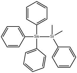 TRIPHENYL STANNYL DIMETHYL PHENYL SILANE 结构式