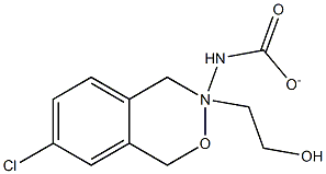 Carbamic acid 2-(7-chloro-3,4-dihydro-1H-2,3-benzoxazin-3-yl)ethyl ester 结构式