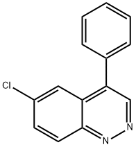 6-Chloro-4-phenylcinnoline 结构式