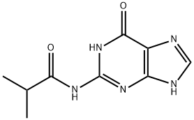 N-(6,7-二氢-6-氧代-1H-嘌呤-2-基)-2-甲基丙酰胺 结构式