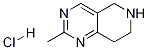 2-甲基-5,6,7,8-四氢-吡啶并[4,3-D]嘧啶盐酸 结构式