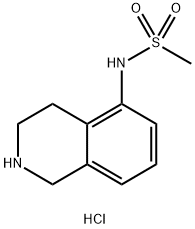 N-(1,2,3,4-四氢异喹啉-5-基)甲磺酰胺盐酸盐 结构式