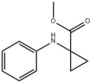 Cyclopropanecarboxylic acid, 1-(phenylamino)-, methyl ester (9CI) 结构式