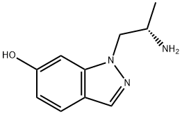 1-((S)-2-AMINO-PROPYL)-1H-INDAZOL-6-OL 结构式