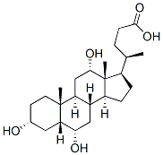 (3a,5b,6a,12a)-3,6,12-trihydroxy-Cholan-24-oic acid 结构式