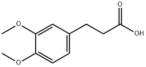 3,4-二甲氧基苯丙酸 结构式