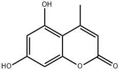 5,7-二羟基-4-甲基香豆素 结构式