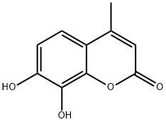 7,8-二羟基-4-甲基香豆素 结构式