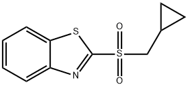 2-(CYCLOPROPYLMETHYLSULFONYL)BENZO[D]THIAZOLE 结构式