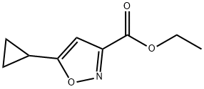 5-环丙基异噁唑-3-甲酸乙酯 结构式