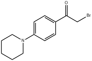 2-溴-1-(4-(哌啶-1-基)苯基)乙酮 结构式