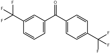 3,4'-双(三氟甲基)苯甲酮 结构式