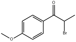 2-溴-1-(4-甲氧苯基)丙酮 结构式