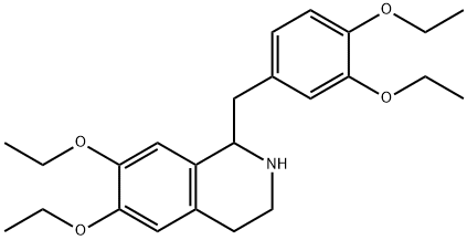 1-(3,4-二乙氧基苄基)-6,7-二乙氧基-1,2,3,4-四氢异喹啉 结构式