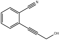2-(3-羟基-1-丙炔)苯甲腈 结构式