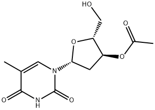 3'-O-乙酰胸苷 结构式