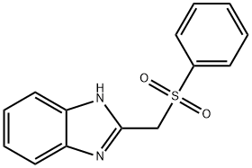 2-苯磺酰基甲基-1H-苯并咪唑 结构式