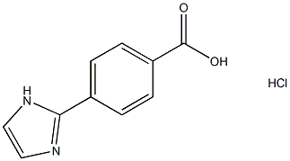 4-(1H-IMIDAZOL-2-YL)-BENZOIC ACID HYDROCHLORIDE 结构式