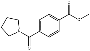 4-(吡咯烷-1-羰基)苯甲酸甲酯 结构式