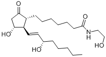前列腺素E1乙醇酰胺 结构式