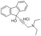9-(3-(Diethylamino)-1-propynyl)fluoren-9-ol hydrochloride 结构式