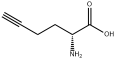 (2R)-2-氨基-5-己炔酸 结构式