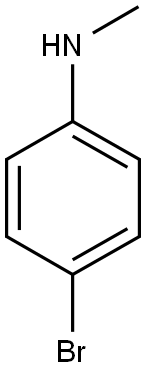 N-甲基对溴苯胺(4-溴-N-甲基苯胺) 结构式
