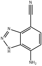 7-氨基-1H-苯并三氮唑-4-氰基 结构式