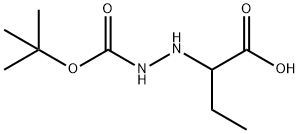 Hydrazinecarboxylic acid, 2-(1-carboxypropyl)-, 1-(1,1-dimethylethyl) ester 结构式