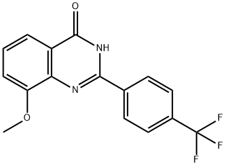 4(1H)-Quinazolinone,  8-methoxy-2-[4-(trifluoromethyl)phenyl]-  (9CI) 结构式