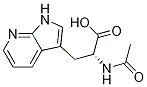 (ALPHAR)-ALPHA-(乙酰氨基)-1H-吡咯并[2,3-B]吡啶-3-丙酸 结构式