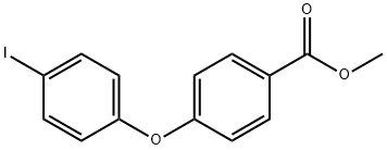 4-(4-碘苯氧基)-苯甲酸甲酯 结构式