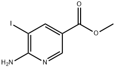 乙基 6-氨基-5-碘尼古丁酸酯 结构式