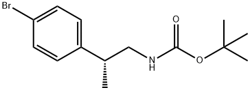 (R)-tert-butyl 2-(4-bromophenyl)propylcarbamate 结构式