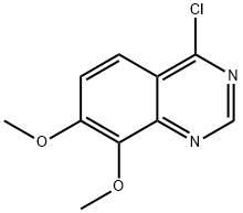4-氯-7,8-二甲氧基喹唑啉 结构式