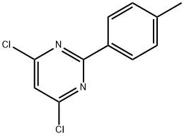 4,6-二氯-2-(对甲苯基)嘧啶 结构式