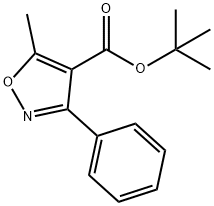 5-甲基-3-苯基异恶唑-4-羧酸叔丁酯 结构式