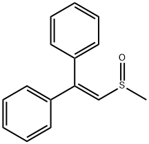 2,2-Diphenylvinyl(methyl) sulfoxide 结构式
