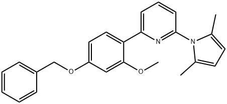 2-(4'BENZYLOXY-2'-METHOXY)PHENYL-5-(2'',5''-DIMETHYLPYRROLIDYL)PYRIDINE 结构式