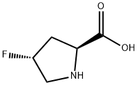 (2S,4R)-4-氟吡咯烷-2-甲酸 结构式