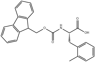 FMOC-L-2-甲基苯丙氨酸 结构式