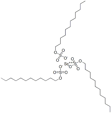 十二烷基硫酸钪(III) 结构式