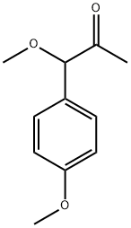 1-甲氧基-1-(4-甲氧基苯基)-2-丙酮 结构式