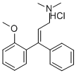 1-(邻茴香基)-1-苯基-3-二甲基氨基丙-1-烯盐酸盐 结构式