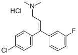 1-(p-Chlorophenyl)-1-(m-fluorophenyl)-3-dimethylaminoprop-1-ene hydroc hloride 结构式