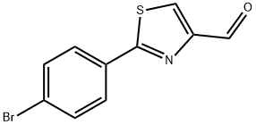 2-(4-溴苯基)-噻唑-4-甲醛 结构式