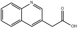 2-(喹啉-3-基)乙酸 结构式