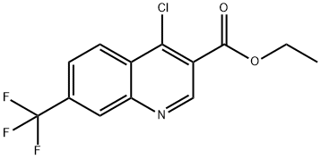 4-氯-7-三氟甲基喹啉-3-羧酸乙酯 结构式