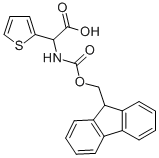 2-((((9H-芴-9-基)甲氧基)羰基)氨基)-2-(噻吩-2-基)乙酸 结构式