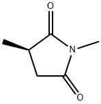 2,5-Pyrrolidinedione,1,3-dimethyl-,(3R)-(9CI) 结构式